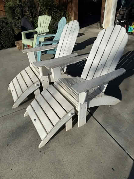 Photo of free Highquality white Adirondack chairs (East Cupertino) #1