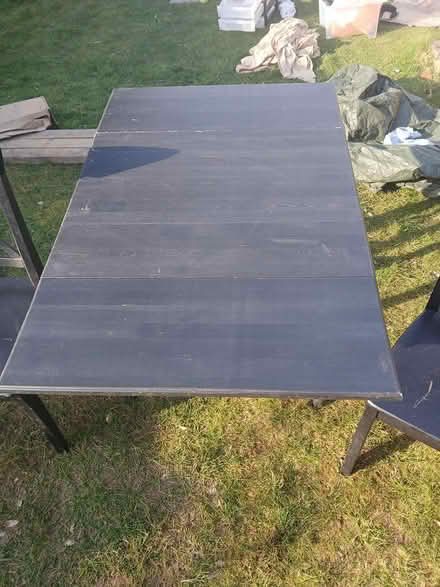 Photo of free Black extendable table with chairs (Eastcote HA4) #2