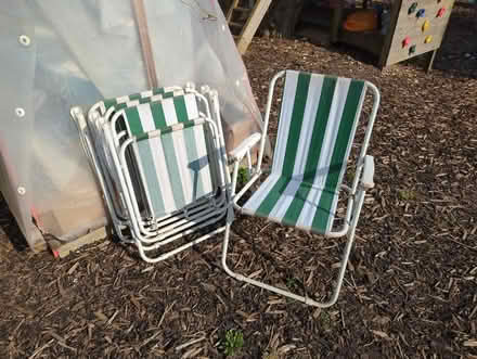 Photo of free 4 folding garden chairs (Mapperley NG3) #1