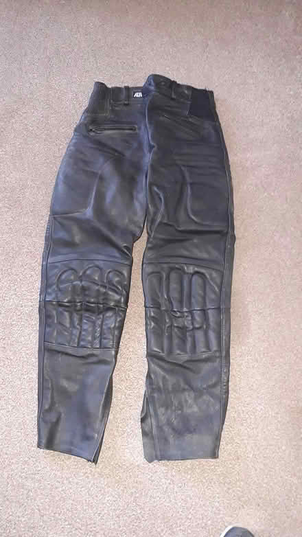 Photo of free Ashman leather motorcycle trousers (Meersbrook S8) #1