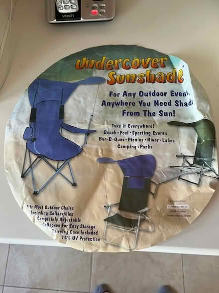 Photo of free beach chair sunshade (Rockville) #1