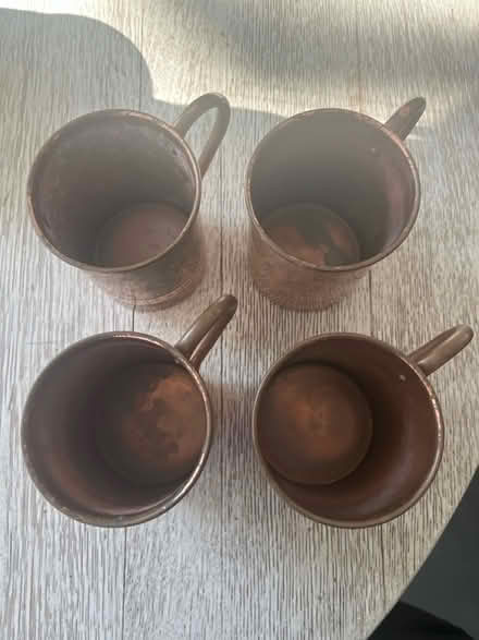 Photo of free Four brass mugs (Hawthorne) #2