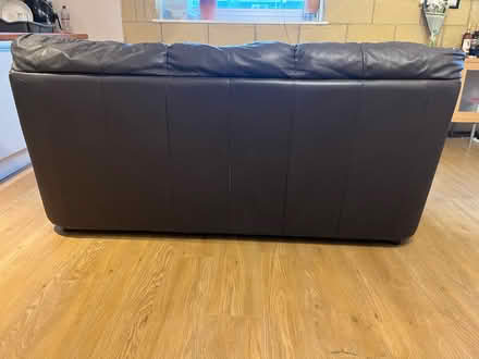 Photo of free 3 seater dark brown sofa (CF24 Cathay's Cardiff) #2