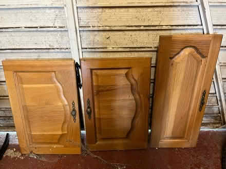 Photo of free Solid oak kitchen unit doors (NG9) #1