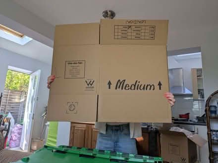 Photo of free Large number of used large and medium packing/storage boxes (Harborne B17) #2