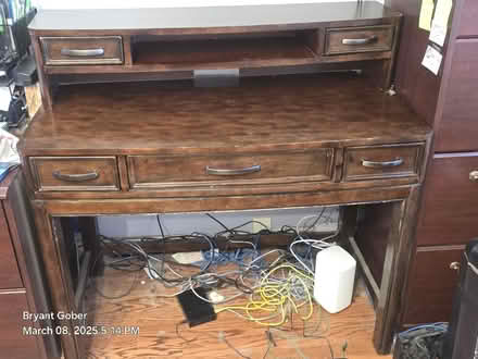 Photo of free Wooden Desk with Drawers (Lakewood) #1