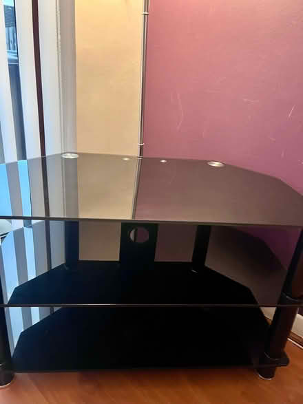 Photo of free black glass tv unit (Bonnyrigg EH19) #1