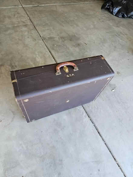 Photo of free Antique suitcase (East Davis) #1