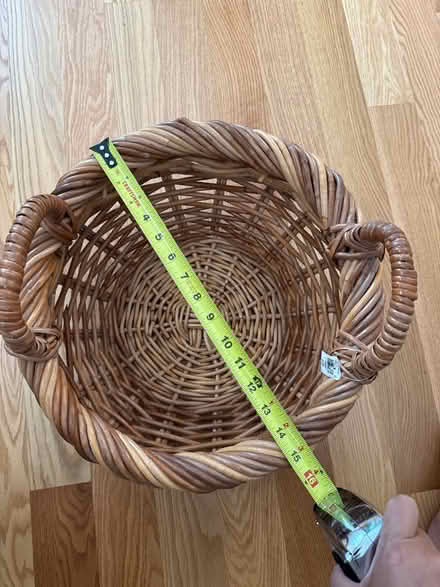 Photo of free Gently used Short wicker basket (Sunnyvale, near library) #3