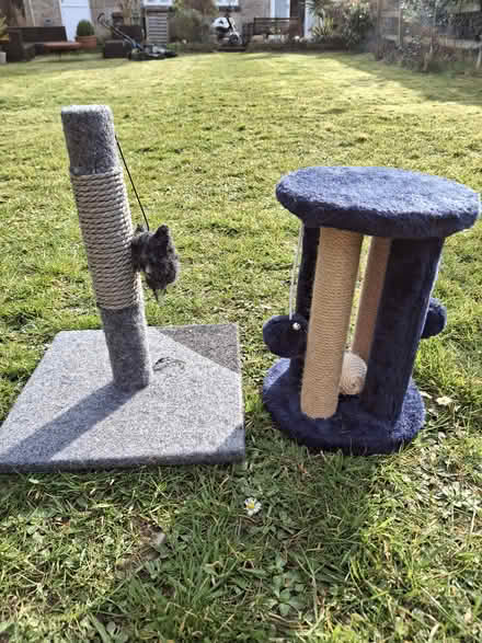 Photo of free 2 x small cat scratching posts (Leigh on Mendip, BA3) #1