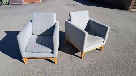 Photo of free Two grey armchairs (Old Bletchley MK3) #2