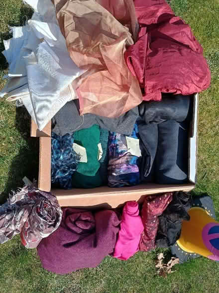 Photo of free 2 boxes of dressmaking fabric (Newby Bridge LA12) #1