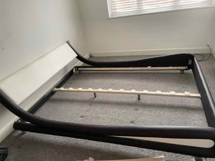 Photo of free King size bed frame (and mattress) (Near Gilbert Inglefield LU7) #1