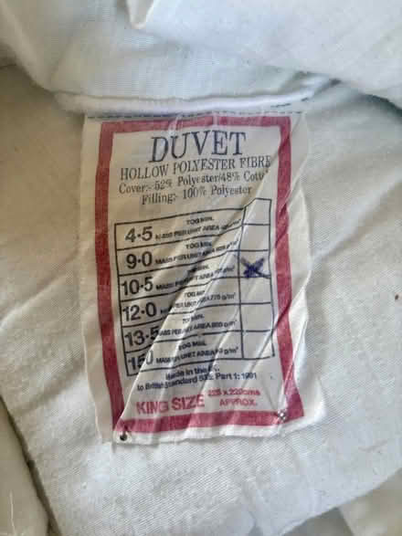 Photo of free King Size duvets (Gosforth NE3) #1