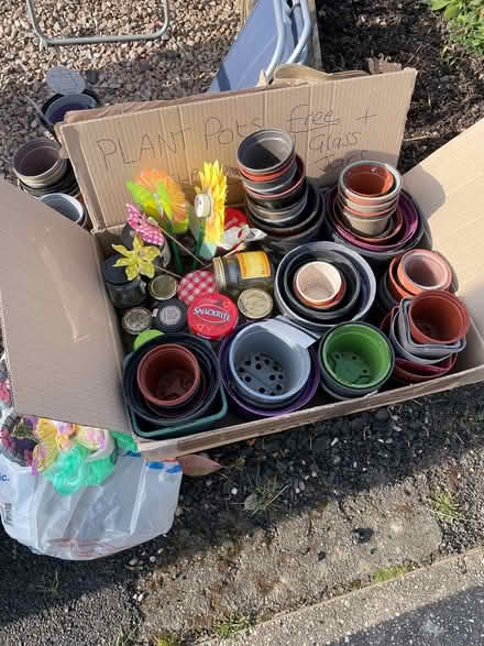 Photo of free Plant pots and fold up table (Colwall Stone WR13) #1