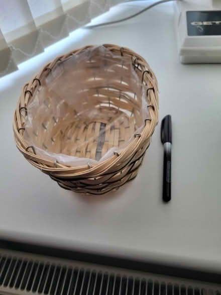 Photo of free Small wicker basket (Hadleigh SS7) #2