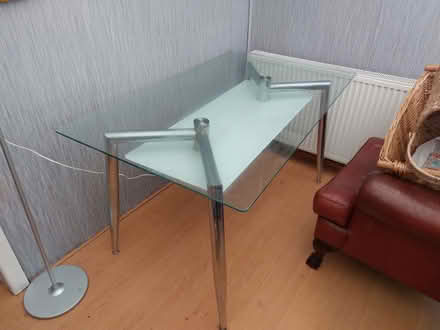 Photo of free Glass & chrome dining table (Cheadle Heath SK3) #1