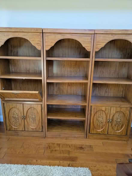 Photo of free 3 Piece Wooden Wall unit/Bookshelf (Gilroy Eagle Ridge area) #2