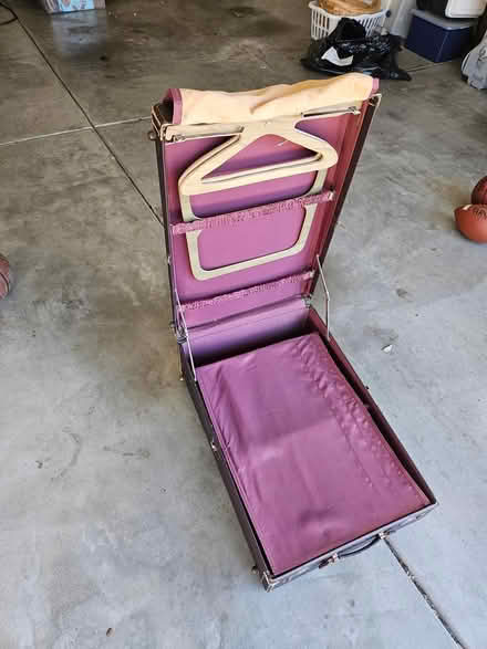 Photo of free Antique suitcase (East Davis) #2