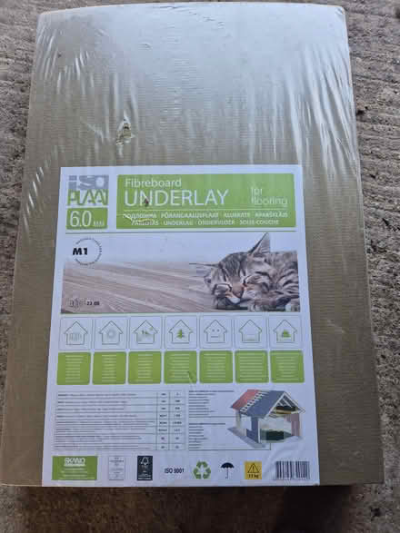 Photo of free unopened pk of fibreboard underlay (Mendlesham.) #1