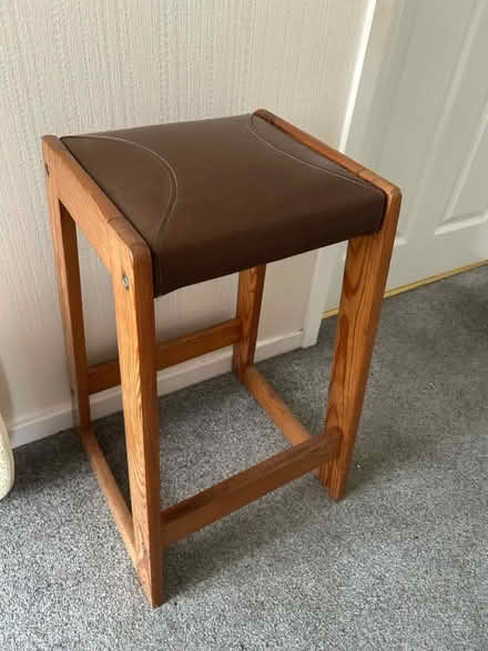 Photo of free Solid wood stool (Benllech) #1