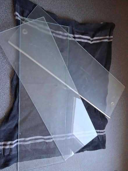 Photo of free Three glass shelves (Thorley Park) #1