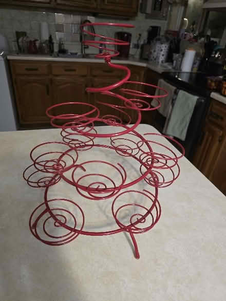 Photo of free Red Metal Cupcake Stand (Englewood, OH) #1