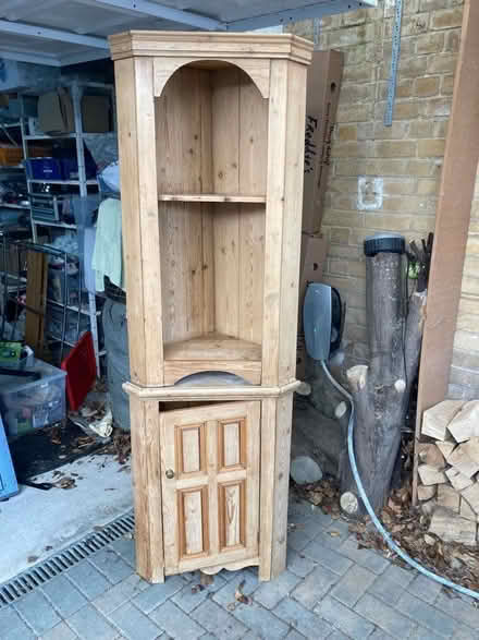 Photo of free Corner unit, pine, antique looking (St Mark's GL51) #1