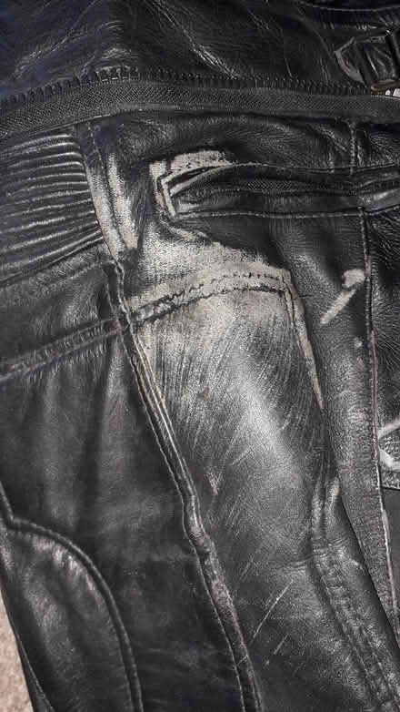 Photo of free J and S leather motorcycle trousers (Meersbrook S8) #2