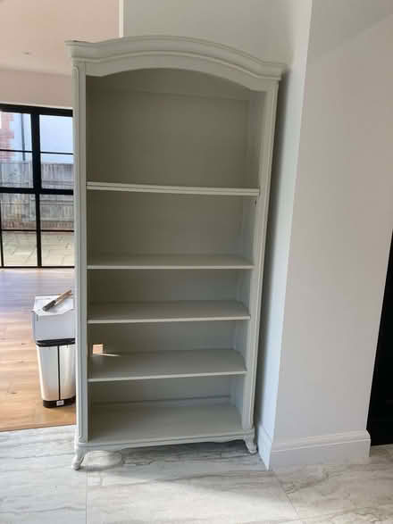 Photo of free White freestanding bookshelves - curved top (Sevenoaks TN13) #1