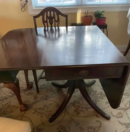 Photo of free Drop leaf pedestal table (Danbury) #1