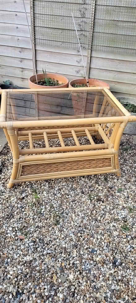 Photo of free Small glass top table (CB4 Cambridge) #1