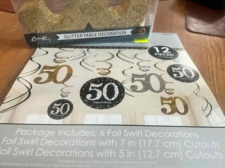 Photo of free 50th party decorations (unopened) (Barnes SW13) #2