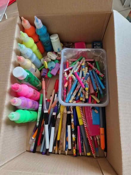 Photo of free Big box of pencils, paints etc (Meersbrook S8) #1