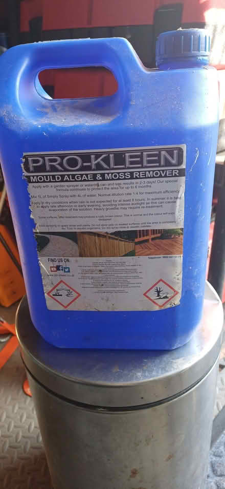 Photo of free Pro Kleen , Mould, Algae and Moss remover 5L (Hayling Island PO11) #1