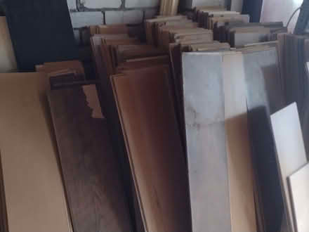 Photo of free Click fit dark oak effect laminate flooring planks (Barnhill DD5) #2