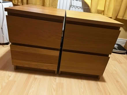 Photo of free IKEA Malm bedside cabinets - pair (Magheralave BT27) #1
