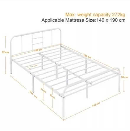 Photo of free 2 x double beds - white metal (Montford Bridge) #4