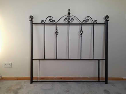 Photo of free Metal headboard for double bed (ME14 near Penenden Heath) #1