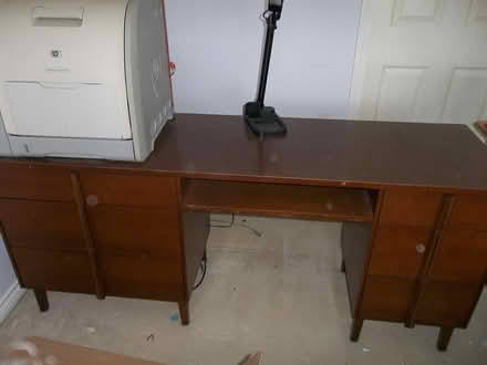 Photo of free Wooden Desk (Tsawwassen Central 56th St) #1