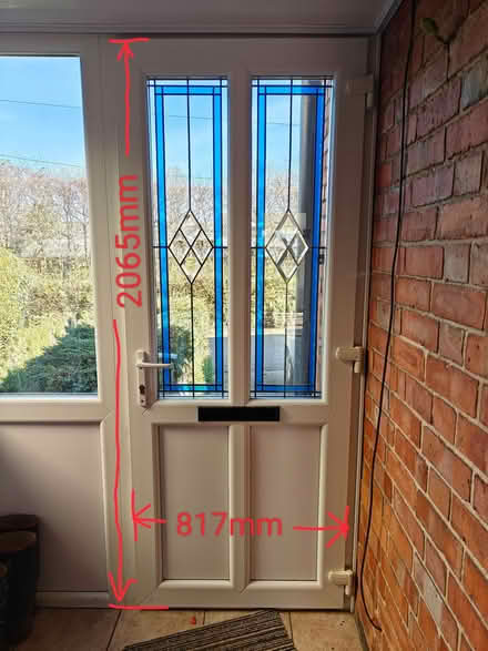 Photo of free Glazed front door. Must go tomorrow. (Moulton NN3) #1
