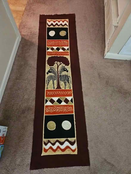 Photo of free table runner African design w zebra (North Denton (288 & 2164)) #1