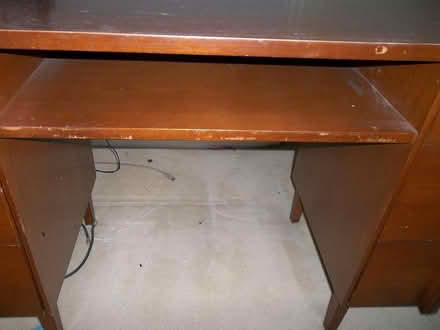 Photo of free Wooden Desk (Tsawwassen Central 56th St) #2