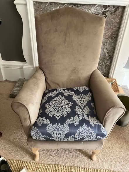 Photo of free Armchair, unfinished reupholstery project (Oakwood LS8) #1