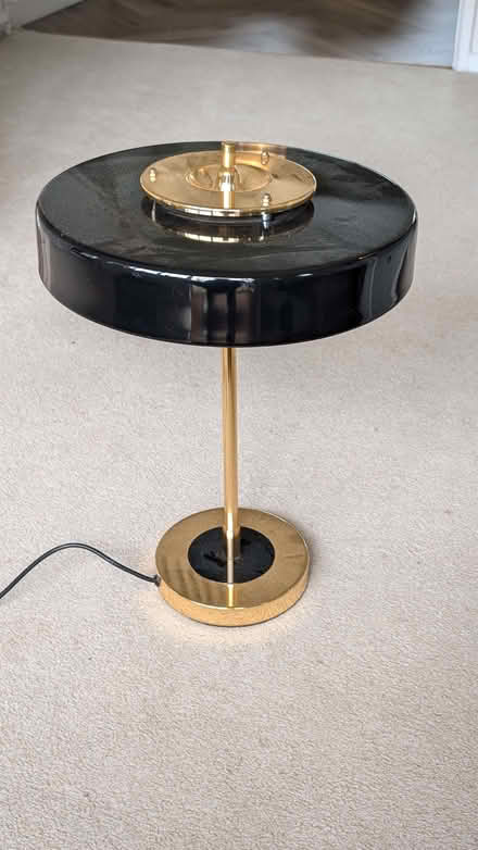 Photo of free Black and gold desk lamp (Wickham PO17) #1