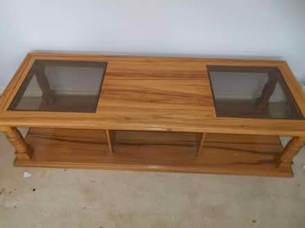 Photo of free Wooden coffee table (Tsawwassen Central 56th St) #1