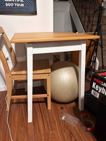 Photo of free IKEA table and chair (Silver Spring) #1