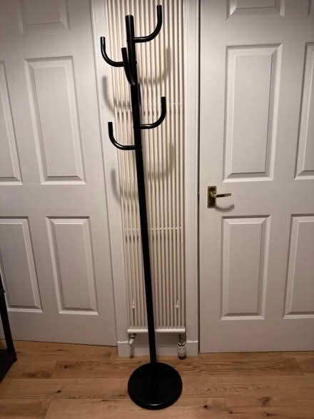 Photo of free Black metal coat stand (PH1 2TW) #1