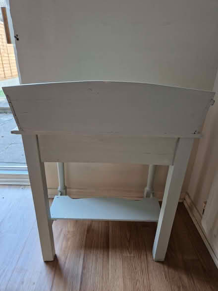 Photo of free Wooden grey table with shelf (Benhall GL51) #3