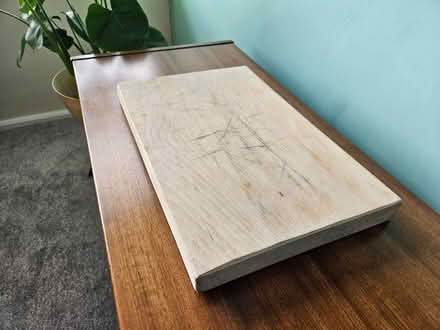 Photo of free Large Vintage Ex WD Wooden Chopping Board. (Bexhill TN39) #1
